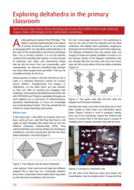 Exploring Deltahedra in the Primary Classroom