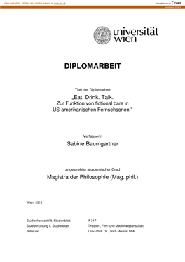 Diplomarbeit