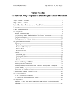 The Pakistan Army's Repression of the Punjab