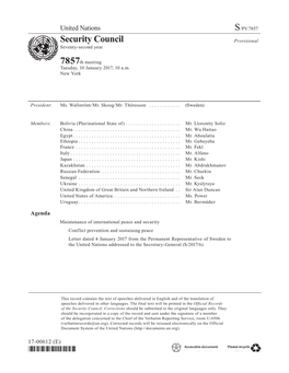 S/PV.7857 Maintenance of International Peace and Security 10/01/2017