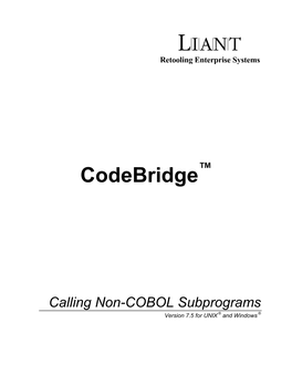 Calling Non-COBOL Subprograms