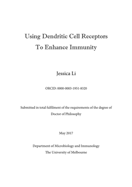 Using Dendritic Cell Receptors to Enhance Immunity