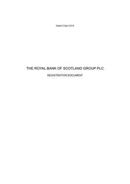 The Royal Bank of Scotland Group Plc