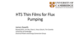 Flux Pumping Simulation