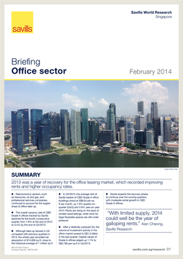 Singapore Office Briefing Q4 2013