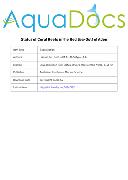 Status of Coral Reefs 2002