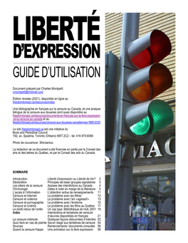 Guide D'utilisation