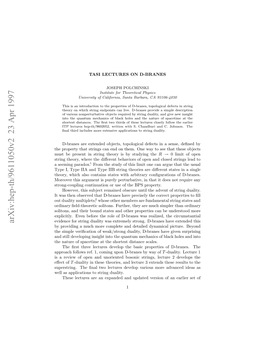 Arxiv:Hep-Th/9611050V2 23 Apr 1997