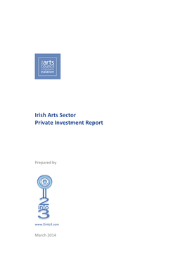 Irish Arts Sector Private Investment Report