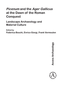 Picenum and the Ager Gallicus at the Dawn of the Roman Conquest