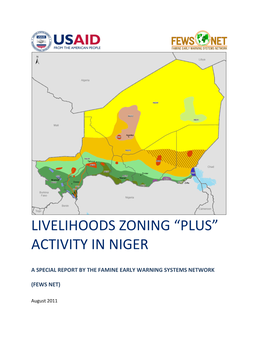 Livelihoods Zoning “Plus” Activity in Niger