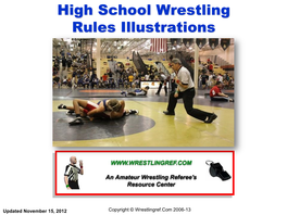 High School Wrestling Rules Illustrations