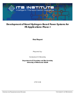 Development of Novel Hydrogen-Based Power Systems for ITS Applications: Phase-I
