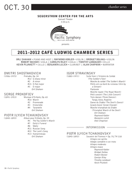 OCT. 30 Chamber Series