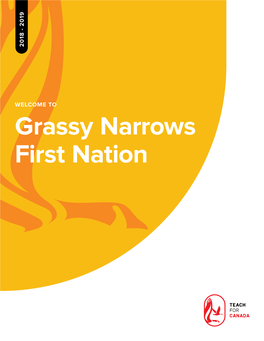 Grassy Narrows First Nation Boozhoo