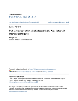 Pathophysiology of Infective Endocarditis (IE) Associated with Intravenous Drug Use