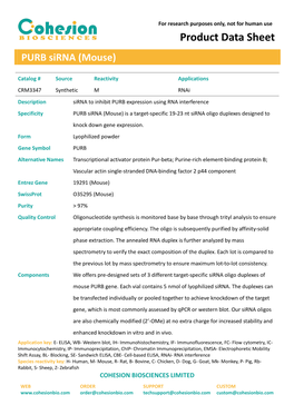 Product Data Sheet