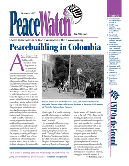 Peacebuilding in Colombia