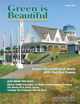 Angus Glen Golf Club Hosts 2015 Pan Am Games