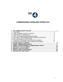 DN Master Doc COMMISSIONING GUIDELINES SPRING 2011