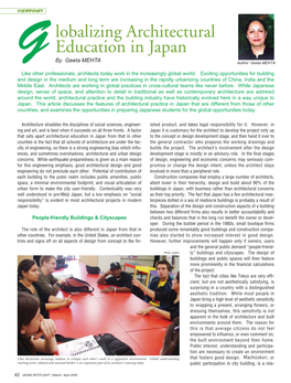 Globalizing Architectural Education in Japan