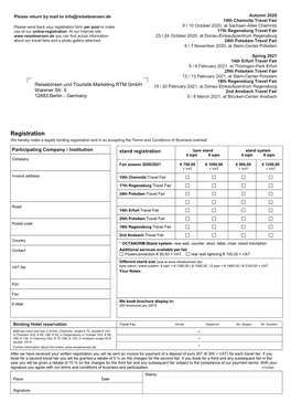 Registration Form Per Post Or Make Use of Our Online-Registration