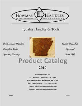 2019 Quality Handles & Tools