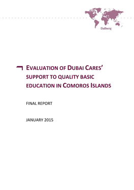 Evaluation of Dubai Cares' Support to Quality Basic