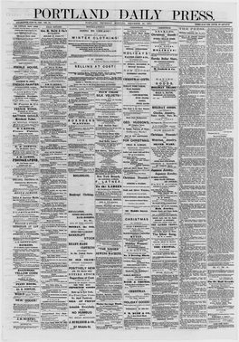 Portland Daily Press: December 21,1871