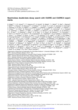 Neutrinoless Double-Beta Decay Search with CUORE and CUORE-0 Experi- Ments