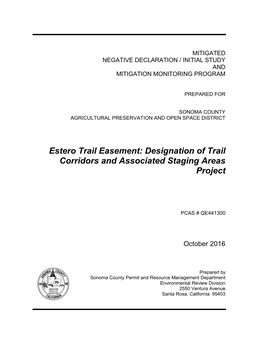 Designation of Trail Corridors and Associated Staging Areas Project