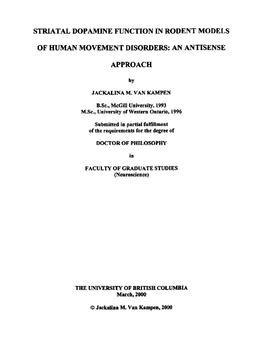 3.3 Effects of Oiigonucleotide Antisense to Dopamine Diareceptor Mrna on Sensitization of Apomorphine-Induced Rotations by Chronic