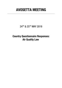 Air Quality Law