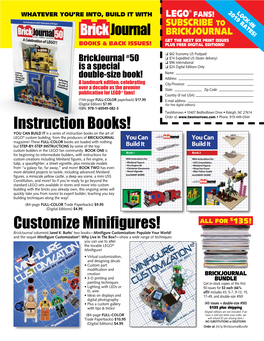 Customize Minifigures! Instruction Books!