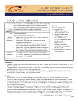 Food Chain Checkers