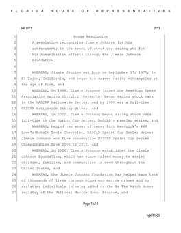 Hr9071-00 Page 1 of 2 House Resolution 1 A