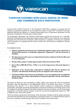 Partnership Agreement with the University of Cantabria