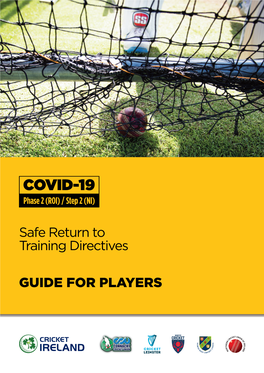 Guide for Players Safe Return to Training Directives