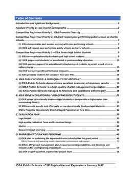 IDEA Public Schools Narrative