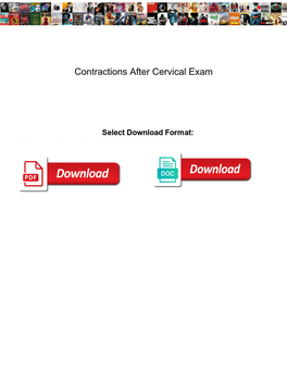 Contractions After Cervical Exam