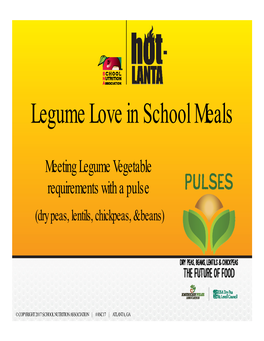 Legume Love in School Meals
