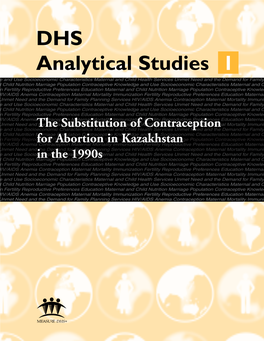 DHS Analytical Studies 1