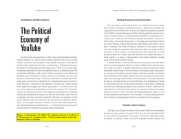 The Political Economy of Youtube