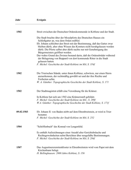 Stadtchronik 1501-1918