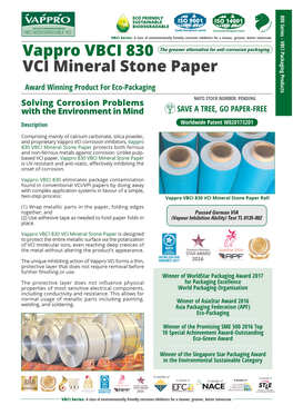 Vappro VBCI 830 VCI Mineral Stone Paper