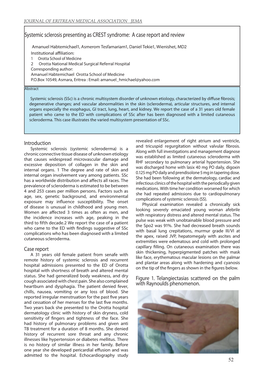 Systemic Sclerosis Presenting As CREST Syndrome: a Case Report and Review