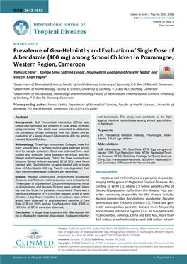 Prevalence of Geo-Helminths And