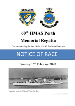 Notice of Race