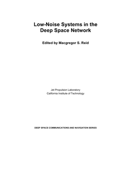 Low-Noise Systems in the Deep Space Network