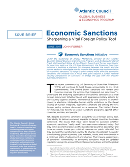 Economic Sanctions Sharpening a Vital Foreign Policy Tool